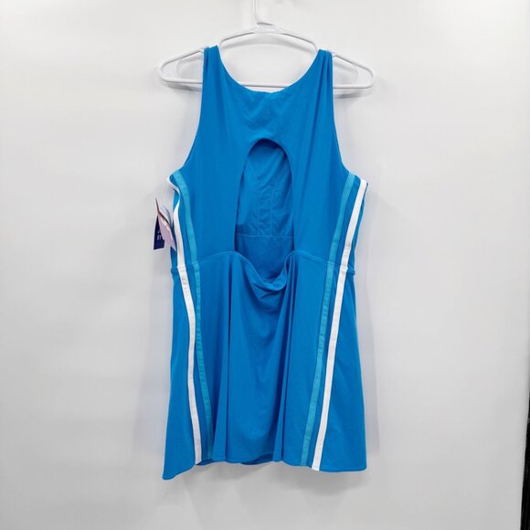 NEW JoyLab Knit Sporty Contrast Active Dress - Bright Blue Size Large - Picture 7 of 12